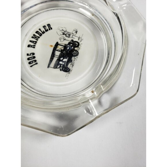 Model T Ford 1910 1905 Rambler Glass Ashtrays Antique Cars Man Cave - Picture 4 of 9